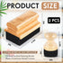 2 Pcs Cutting Board Oil Wax Applicator Butcher Block Oil Rectangular Circular Wooden Cutting Board Mineral Oil with Handle for Wood Surfaces Restoring Butcher Blocks, Countertops Utensils by Qinyoung