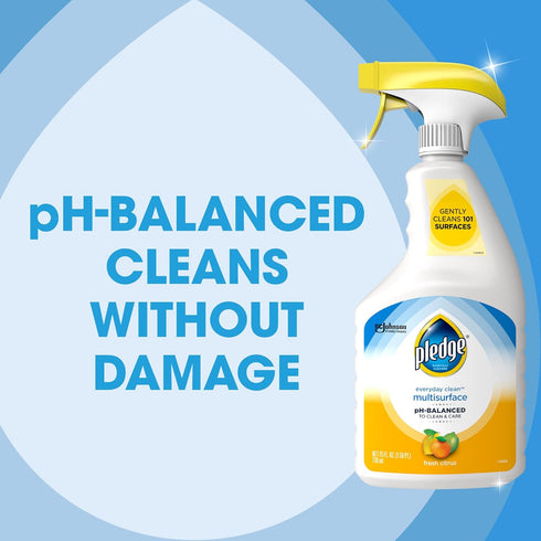 Pledge Multisurface Cleaner - Everyday Clean Trigger with Fresh Citrus Scent, 25 oz