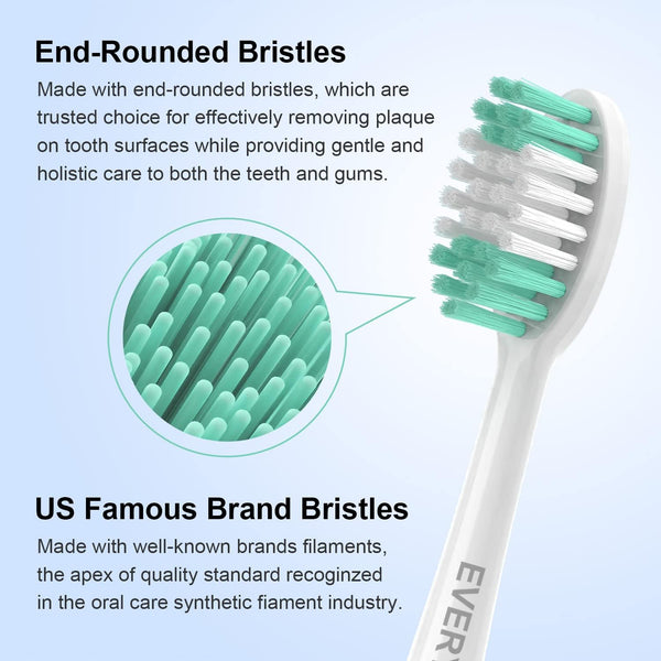Replacement Toothbrush Heads for AquaSonic Black Series, 10 Pack for Vibe Series and Duo Series Pro