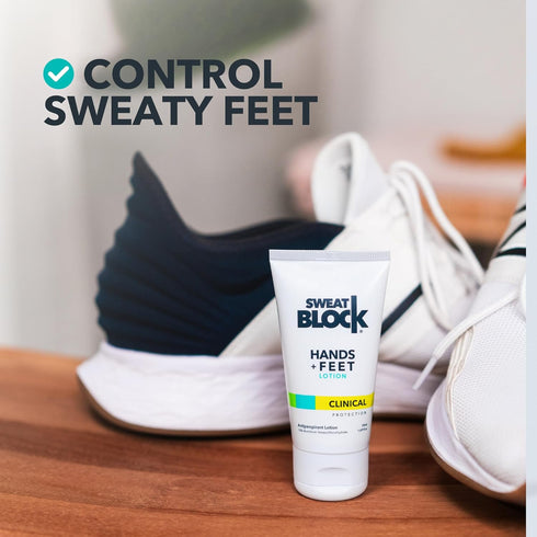 SweatBlock Clinical Strength Antiperspirant Lotion for Hands and Feet - 2 Pack for Excessive Sweating