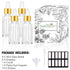 PrettyCare 4 Pack 1oz Dropper Bottles for Essential Oils - Clear Glass, Leak Proof Tincture Bottles
