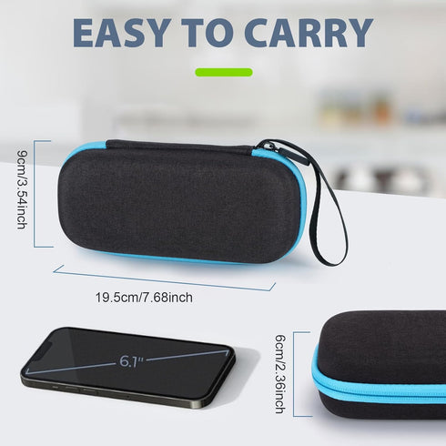 Hard Travel Case for TENS Unit and Electrode Pads, Portable Shockproof Waterproof Carrying Case for TENS Devices (Case