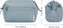 Narwey Large Women Makeup Bag, Wide-open Travel Cosmetic Organizer, Toiletry Bag for Cosmetics, Greyish Blue