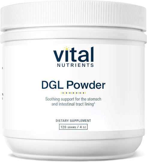 Vital Nutrients DGL Powder | Vegan Licorice Root Extract for Healthy Stomach Lining & Digestive Tract* | 120g