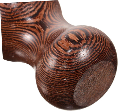 minkissy Wood Back Massager Stick Portable Gourd Shaped Muscle Roller for Neck and Shoulder Relief Solid Wood