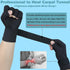 Copper Arthritis Gloves - Fingerless Compression Gloves with Adjustable Wrist Strap for Pain Relief (Large/X-Large)