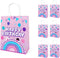 likuyve 16PCS Dollhouse Gift Bags for Girls Kids Birthday 1st 2nd 3rd Cute