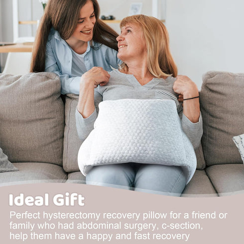 Tummy Hysterectomy Recovery Pillow, Post-Surgery Cushion for Abdomen C-Section Tuck Lumpectomy Myomectomy Patients Must