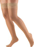 Truform Sheer Compression Stockings, Women's Thigh High, 8-15 mmHg, Beige, Small
