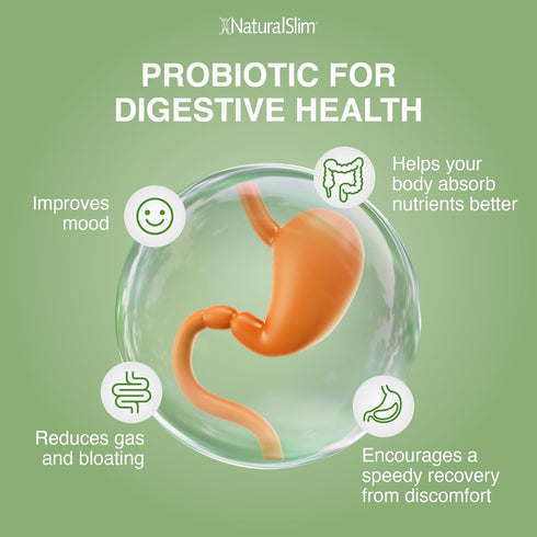 NaturalSlim Good Flora – Probiotics for Digestive Health, Intestinal Flora and Immune Support with Lactobacillus