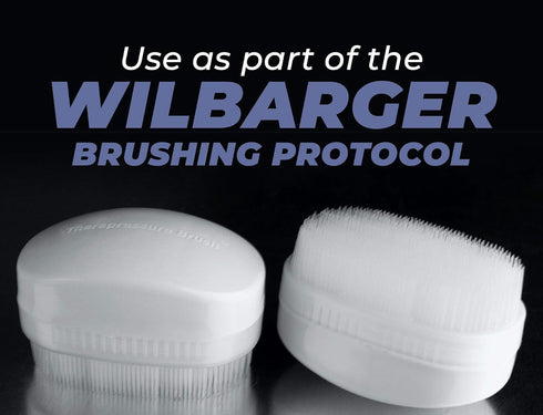 Wilbarger 6 Pack Method Therapy Brush, (White) - Therapressure Sensory Brush for Occupational Therapy and Brushing