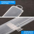 Portable Travel Cosmetic Brush Holder, Dispenser Storage Box with Transparent Lid, 3 pcs