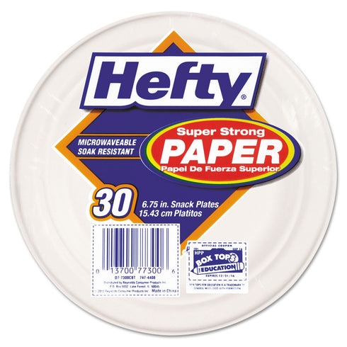 Hefty Super Strong Paper Plates, Pack of 30 (PCTD7730000CBT)