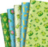 JarThenaAMCS 10 Sheet Cute Frog Wrapping Paper, Bulk Green Gift Wrap Paper for Birthday Baby Shower