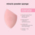 Real Techniques Miracle Powder Sponge, Makeup Blending Sponge for Powder Products, 2 Count