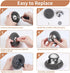 4pcs Steel Wool Scrubber Set, Stainless Steel Scrubber with Handle for Cast Iron, Pots, Pans, Sink