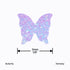Hemway Ultra Sparkle Glitter - 1/8" 0.125" 3mm - Mother of Pearl Butterfly Glitter for Decoration, 50g