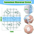 Nuanchu 100 Pieces Waterproof Bandage - Clear Adhesive Protective Dressing for Tattoos (2.3 x 2.7 Inch)