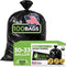 Veska 33 Gallon Trash Bags, (Huge 100 Bags w/Ties) Large Black Garbage Bags