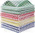 Egles 8 Packs Kitchen Dishcloths 12x12 Inches, 100% Cotton Dish Cloths for Washing Dishes, Scrubbing Wash Cloths (Mix