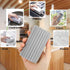 6-Pack Damp Clean Duster Sponge, Reusable Magic Sponge for Housekeeping, Mirrors, Glass, and Window Track Grooves (Grey)