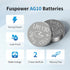 LR1130 Battery LR54/AG10/389/390 Button Cell Battery (10 Count (Pack of 1))