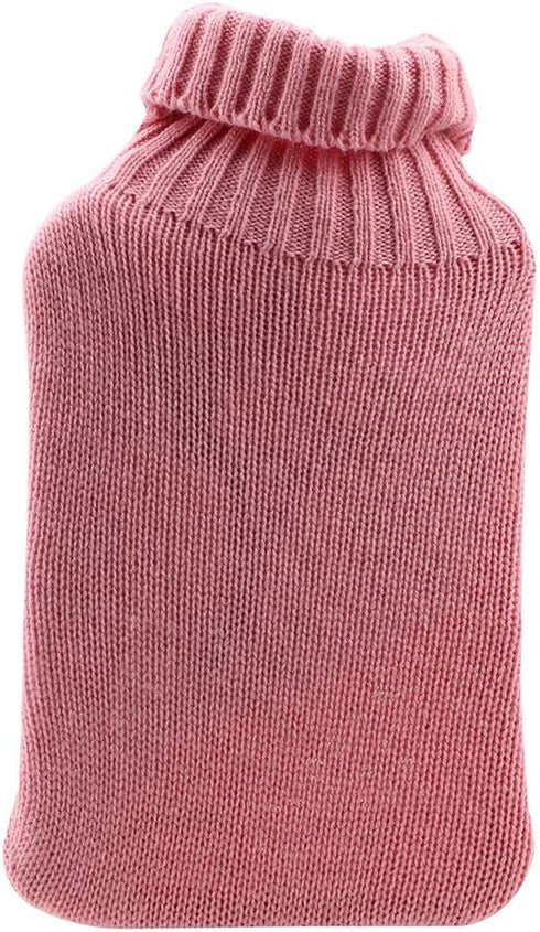 SKUZA 1 2000ml Hot Water Bottle, Winter PC Washable Removable Hot Water Bag Cover for Cold-Proof Hot Water Bottle Hand