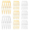 20PCS Small Hair Side Combs, French Teeth Hair Combs for Women, 5 Teeth Tiny Hair Clip Combs for Bridal Wedding Veil