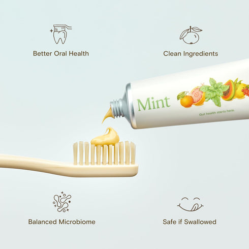 Revitin Toothpaste | Fluoride-Free Prebiotic Mint Tooth Gel | No SLS, Gluten Free, Dye Free, GMO Free, No Sweeteners |
