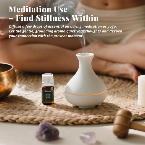 Set, 8 5 ml Essential Oils Gift x Pure Aromatherapy Oils with Rose, Frankincense, Lavender, Tea Tree, Peppermint, Lemon