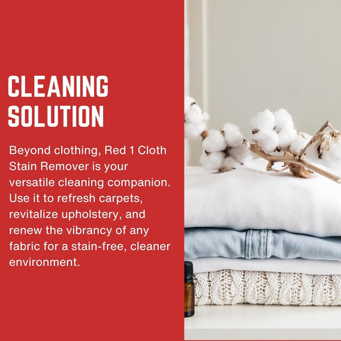 Pro's Choice Fabric Stain Remover Red 1 - Stain Removal Solution for Synthetic Food Colors, Carpet & Couch
