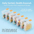 RAINFLOW 114PCS Pack 50 50 7 7 Travel Pill Organizer - Bpa Free Pill Bags for Travel, of Clear Label Writing Baggies