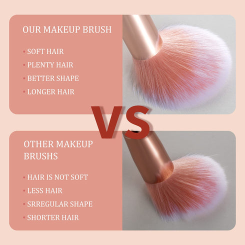 16PCs Marble Makeup Brushes Set, Premium Synthetic Kits for Foundation, Powder, Eyeshadow, Eyeliner, Blending