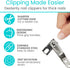 Vive Toenail Clippers for Thick Nails - Heavy Duty Podiatrist Trimmers for Seniors, Elderly, Adults - Fingernail Care Set for Hands, Toes, Arthritis, Diabetics, Hand Pain - Professional Sharp Clippers