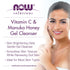 NOW Foods Vitamin C and Manuka Honey Gel Cleanser - 8-Ounce, Brightening System for Healthy Skin