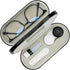 2 in 1 Contact Lens Case and Glasses Case, Double Sided Design with Mirror & Tweezer, Portable Kit