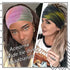 Wide Headbands Stretch Turban Knotted Hairbands, Elastic Yoga Workout Sweatband for Women, 4 Pcs (Set A)