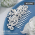 Yean Decorative Bride Wedding Hair Combs - Rhinestones Bridal Hair Accessories for Bridesmaids (Silver)