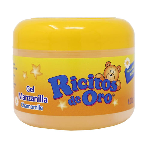 Ricitos de Oro Chamomile Hair Gel, Alcohol-Free Hairstyling Product for Daily Use, 3-Pack of 4.05 Oz