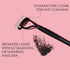JAPONESQUE Velvet Touch Lash Separator - Eyelash Comb Tool, Remove Mascara Clumps, Arc Lash Brush (Black)