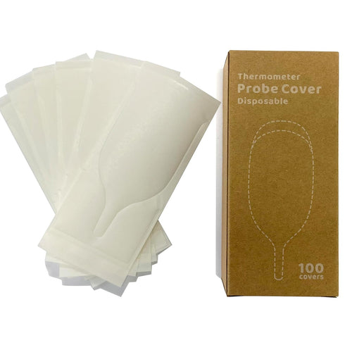 Disposable Cover for Rectal Thermometers, Special for Large Display & Short Probe Baby/Pet Thermometers (100 pcs)