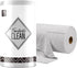Microfiber Cleaning Cloth Roll - 75 Pack, 12" x 12", Reusable Washable Rags (Grey), Tear Away Towels