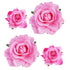Rose Hair Clip Flower Hairpin, 4 Pcs Fabric Rose Brooch Floral Clips for Women Girls Wedding Party Mother's Day (2