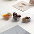 Kaya Premium Clear Rectangular 3-Hole Mini Disposable Plastic Bowls (Pack of 10) - Elegant, Durable for Parties,
