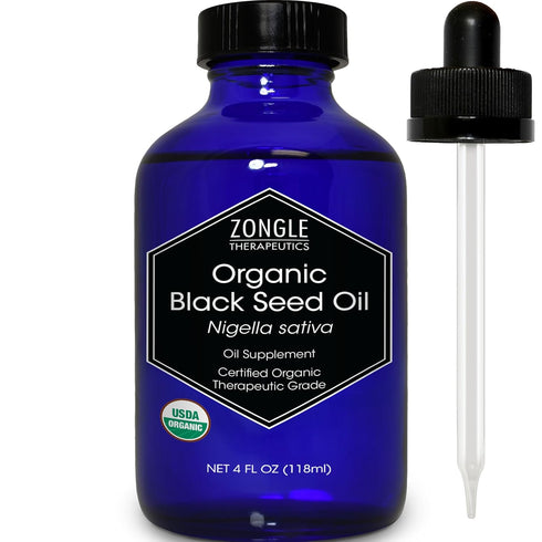Organic, Black Seed Oil, Cold Pressed, for Hair, Face, Immune Support 100%