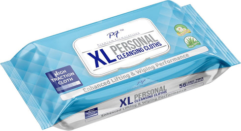 Premium Formulations XL Adult Wipes (56 Wipes) High Traction, Uber Thick & Extra Large