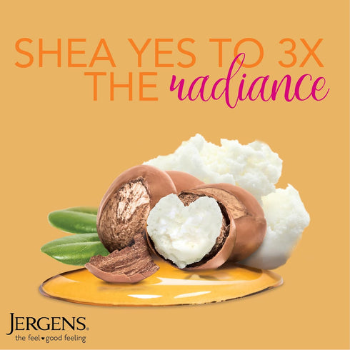 Jergens Shea Butter Body Lotion 16.8 oz, Deep Conditioning Moisturizer for Dry Skin with Pure Shea Butter