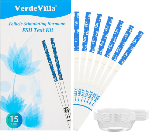 VerdeVilla 15 Pack Menopause Test Strips at Home, FSH Test Perimenopause Test Hormone