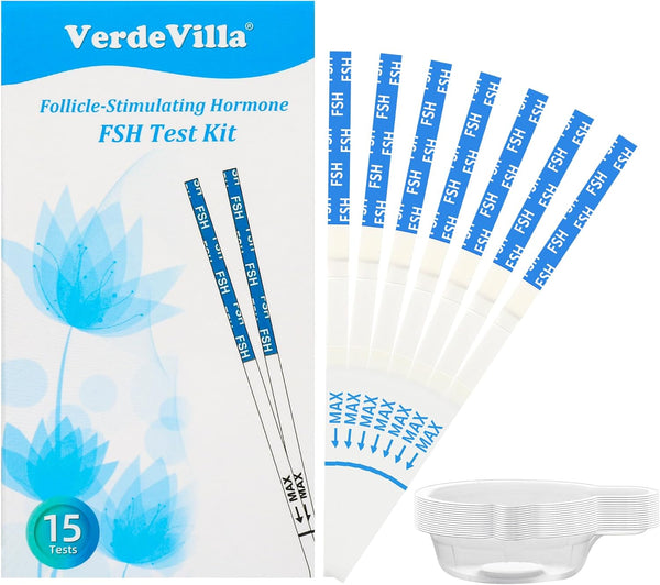VerdeVilla 15 Pack Menopause Test Strips at Home, FSH Test Perimenopause Test Hormone