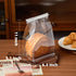Roppolo 50 6.3 Inch PackingBag Pcs Bread Bags for Homemade Breads, Clear Bakery Bags with Tin Tie, Medium Loaf Bag
